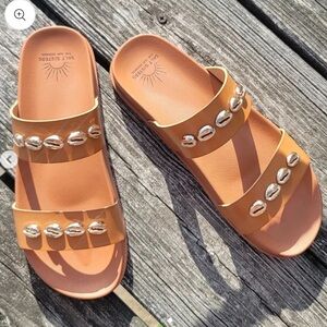 Salt Sisters Oceanside Golden Seashell Sandal